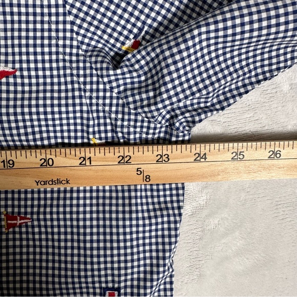 Ralph Lauren Shirt Men Size L Embroidered Flag Check Long Sleeve 100% Cotton EUC - Picture 7 of 10